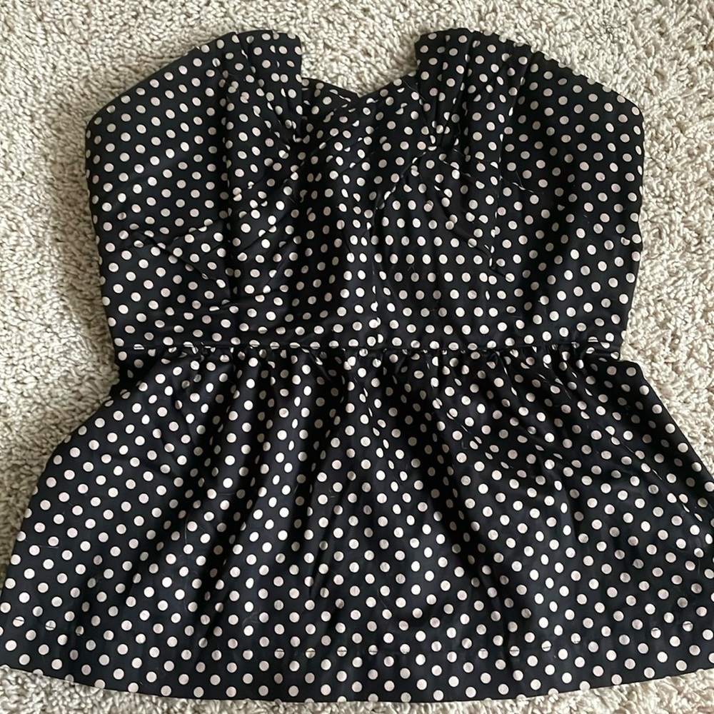 Anthropologie strapless corset top